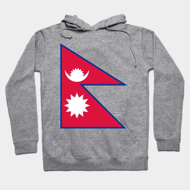 Flag of Nepal Hoodie by COUNTRY FLAGS